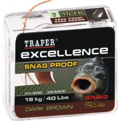 Traper, Plecionka Excellence Snag Proof 20 m, różne kolory
