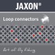 Jaxon, łączniki sznura muchowego z żyłką NM-LC01A, op. 5x3 szt.