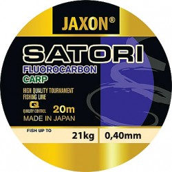 Jaxon, żyłka SATORI Fluorocarbon Carp clear 20m, op. 6x1 szt.