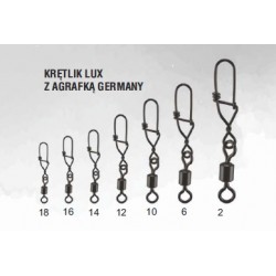 Traper, Krętlik Lux z agrafką Germany, różne rozmiary
