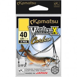 Kamatsu, Przypony Volframx Carbon 40 cm, różne średnice